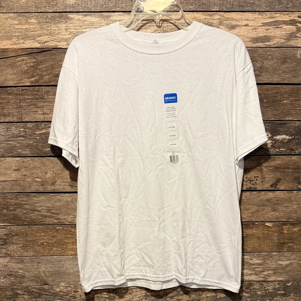 💰BOGO FREE Gildan Youth Heavy Cotton White Tee - Picture 2 of 7